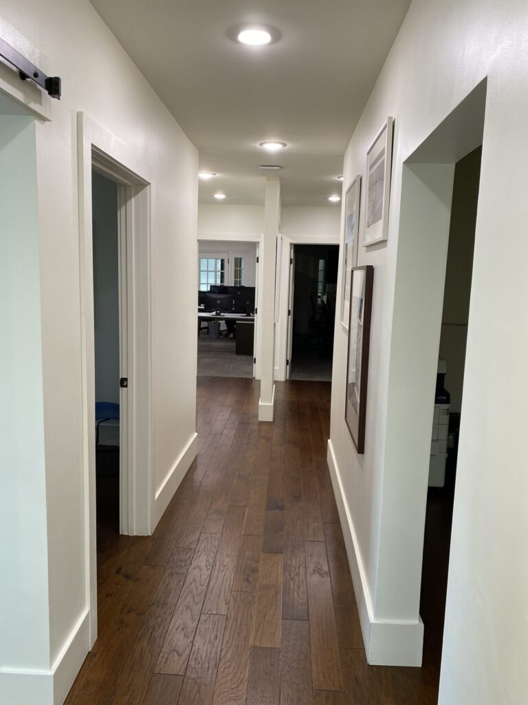 Picture of a finished office hallway