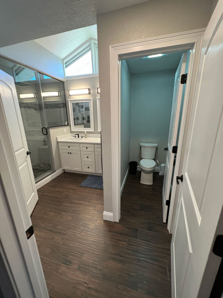 Picture of a finished modern bathroom