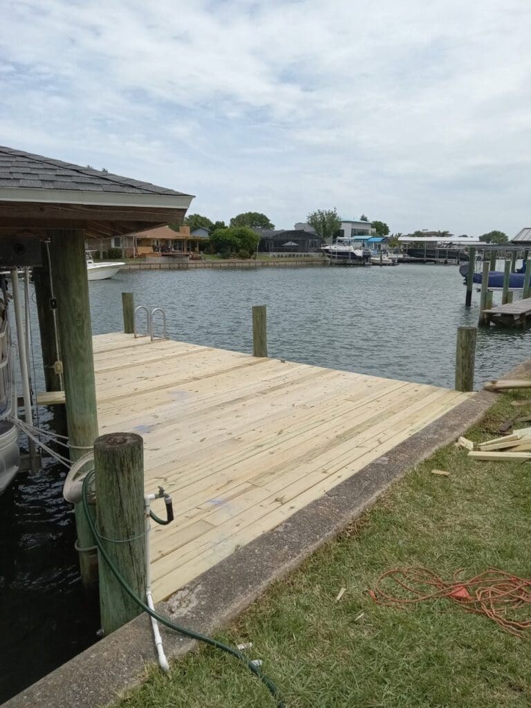 Picture of a finished dock